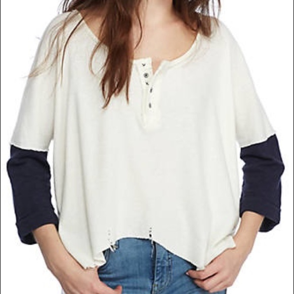 Free People We The Star Henley Top
